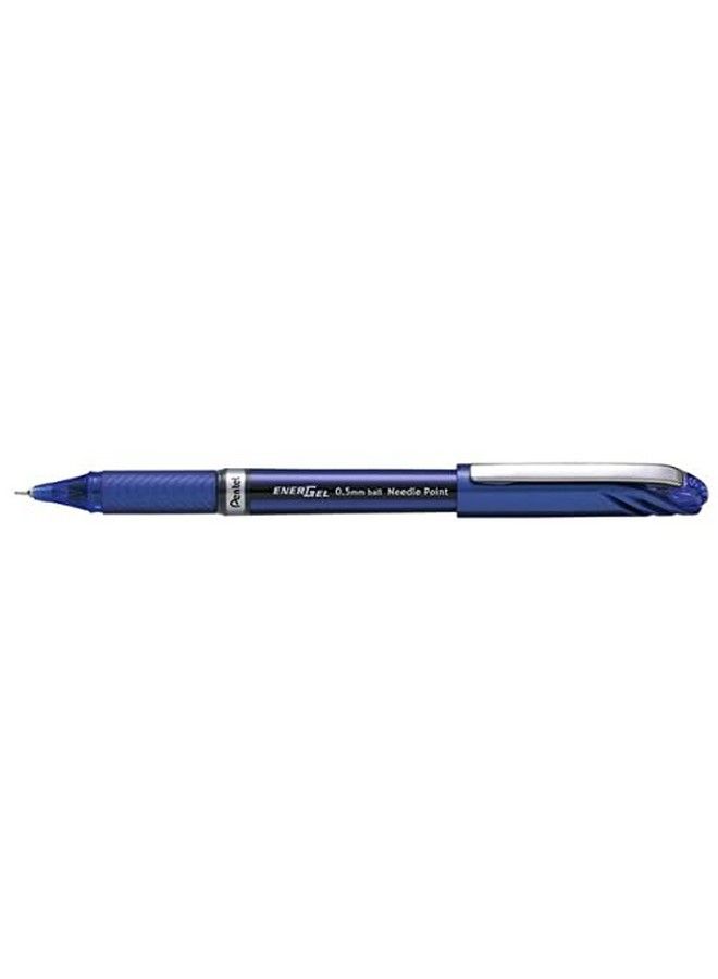 Pentel قلم حبر جل Energel Nv (0.5 مم) برأس إبرة وحبر أزرق عبوة واحدة (Bln25Bpc) - Image 3
