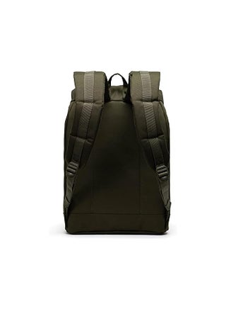 18 laptop backpack for men FR Fashion Co. 18" Men's Vintage Leather Backpack Black