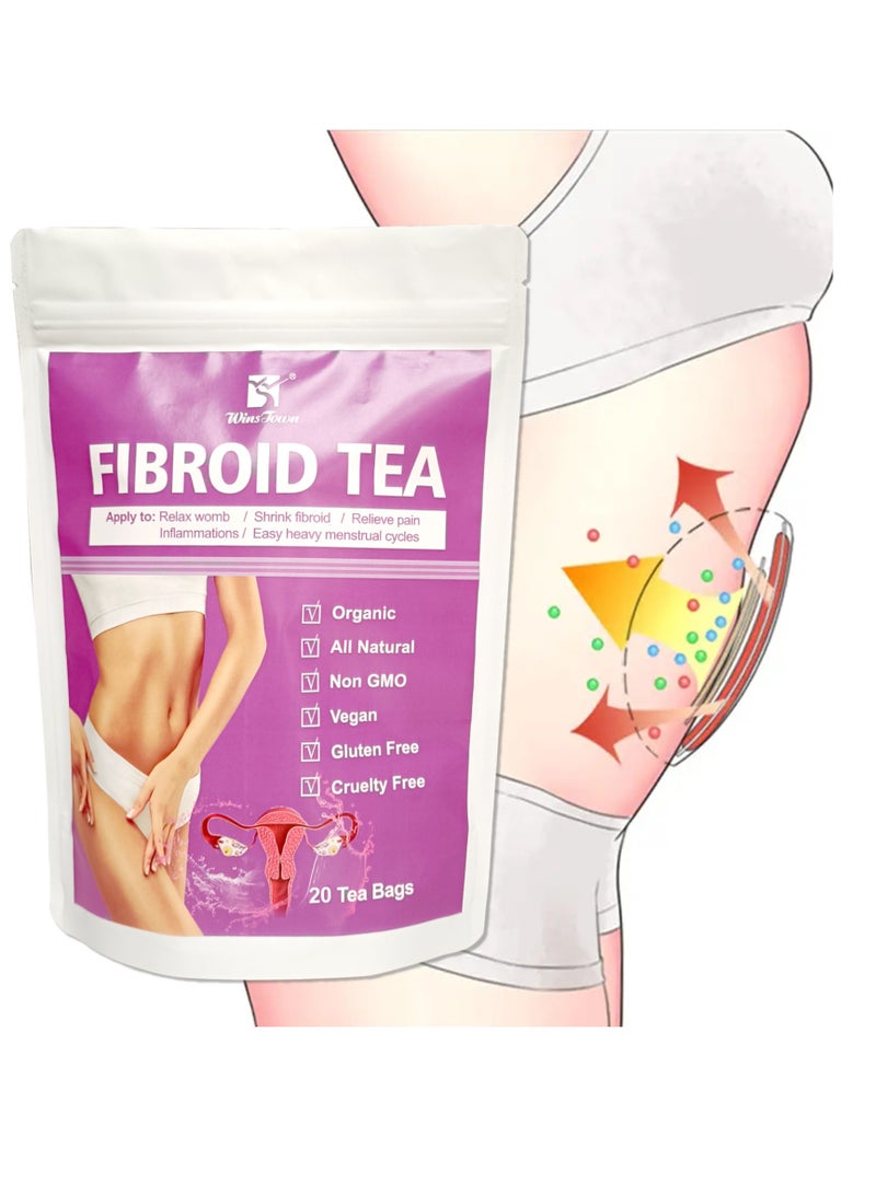 Wins Town Fibroid Teabags Healthcare Fertility Tea, Regulating Hormones Detox,Replenishing Qi And Blood 20 Pouches - Image 2