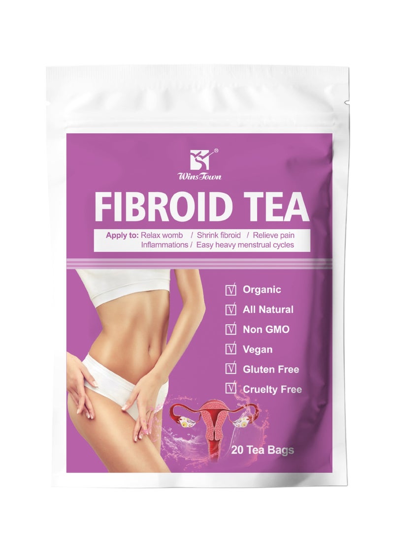 Wins Town Fibroid Teabags Healthcare Fertility Tea, Regulating Hormones Detox,Replenishing Qi And Blood 20 Pouches - Image 1