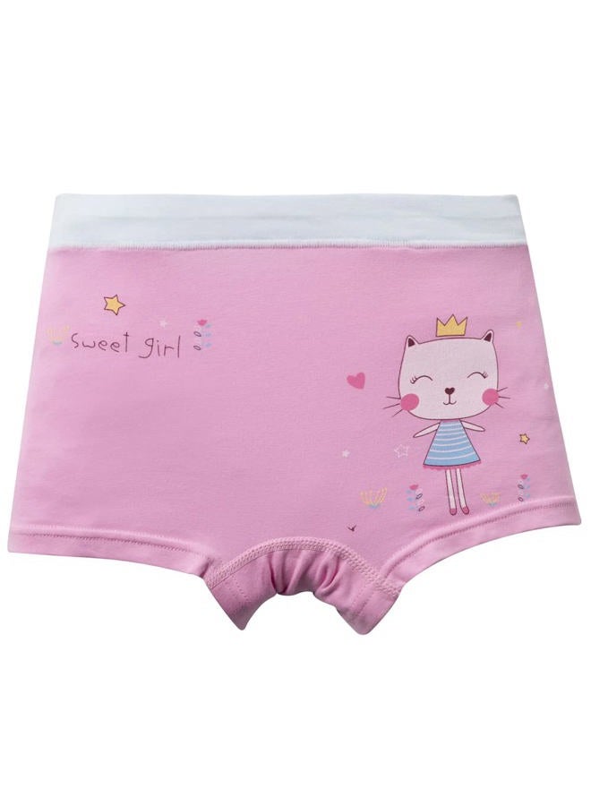 Core Pretty Girls Cotton Underwear Soft Boy Shorts Kids Boxer Briefs Panties(Pack of 5), Sweetgirl, 2-4 years - Image 2