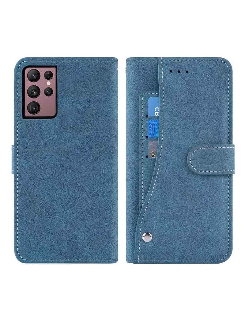 Excefore Samsung Galaxy S22 Ultra 5G Case, Premium Leather Folio Case, Flip Cover with TPU Shockproof, Stand, for Gaxaly S22ultra - Image 5