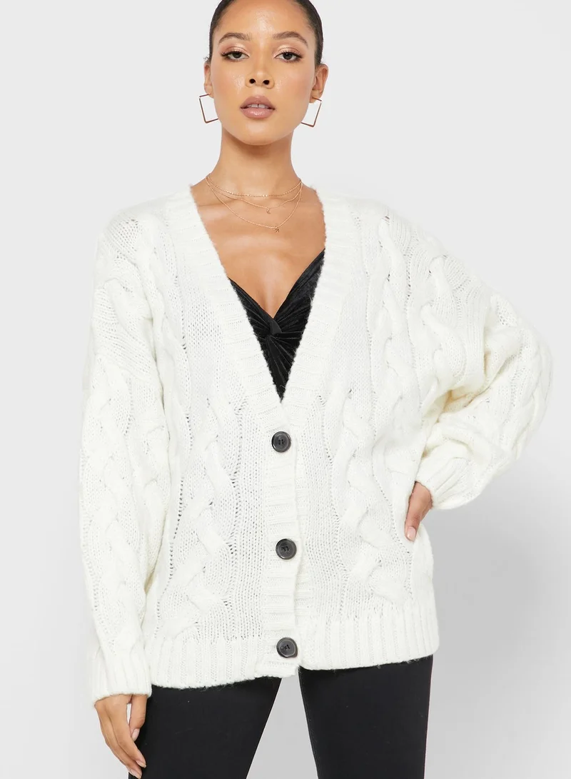 Missguided Button Down Cardigan