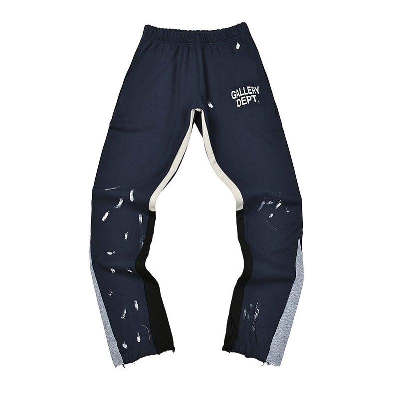 Correct Version G D Classic Hand-Painted Splash Ink Graffiti Printing Stitching Pure Cotton Trousers Men'S And Women'S Casual Trousers For - Image 1