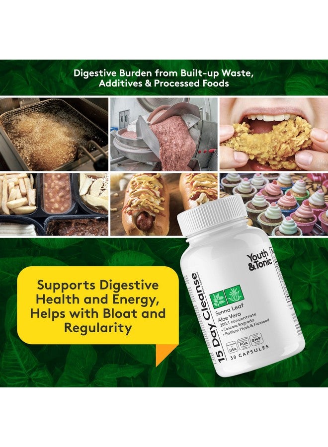 Youth & Tonic Youth & Tonic Diuretic Full Body Cleanse Detox Pills for Bloating, Puffiness and Swelling, System Flush for Colon, Kidney and Liver Detoxing, 30 Day Supply with Green Tea, Senna, Dandelion, Cranberry  - Image 4