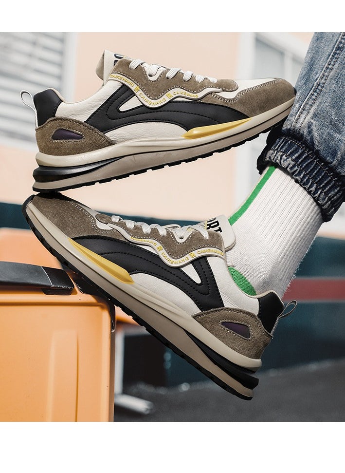 KUYING New Fashion Trend Men's Board Shoes Gradient Low Top Sports Shoes  - Image 2