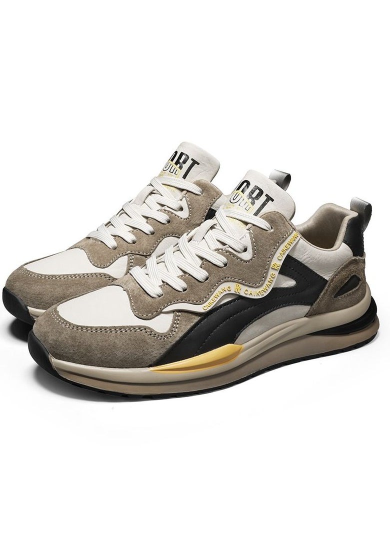KUYING New Fashion Trend Men's Board Shoes Gradient Low Top Sports Shoes  - Image 1