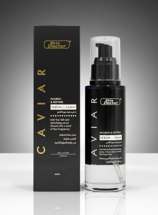 Caviar Nourish And Restore Serum 100 ml Anti Aging Hydrating Repair Brightening Skin Care