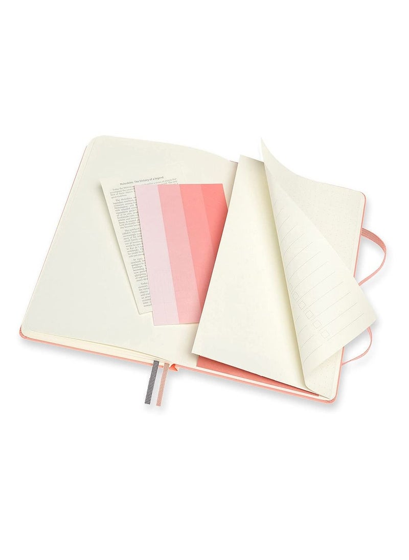 MOLESKINE - A5 Size Art Bullet Notebook With Dotted Lines 160 Pages Coral Pink Cover - Image 1