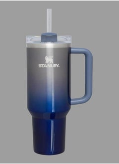40oz Insulated Stainless Steel Travel Tumbler with FlowState Lid & Reusable Straw – Keeps Drinks Hot or Cold for Hours – Leak-Resistant Large Hydration Cup for Travel, Office & Home (Twilight Gradient)