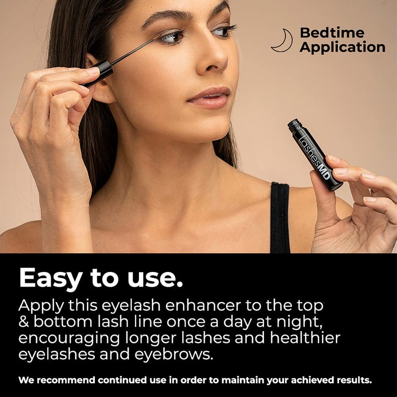 LashesMD Eyelash Growth Serum & Eyelash Conditioner for Naturally Fuller Looking Eyelashes and Eyebrows In As Little As Four Weeks - Image 3