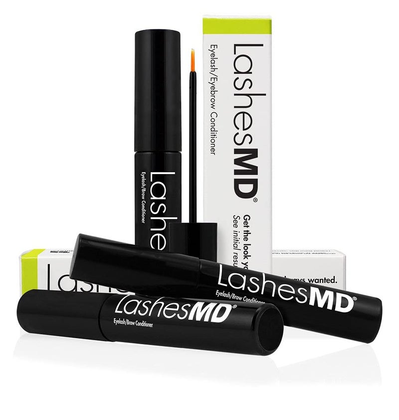 LashesMD Eyelash Growth Serum & Eyelash Conditioner for Naturally Fuller Looking Eyelashes and Eyebrows In As Little As Four Weeks - Image 1
