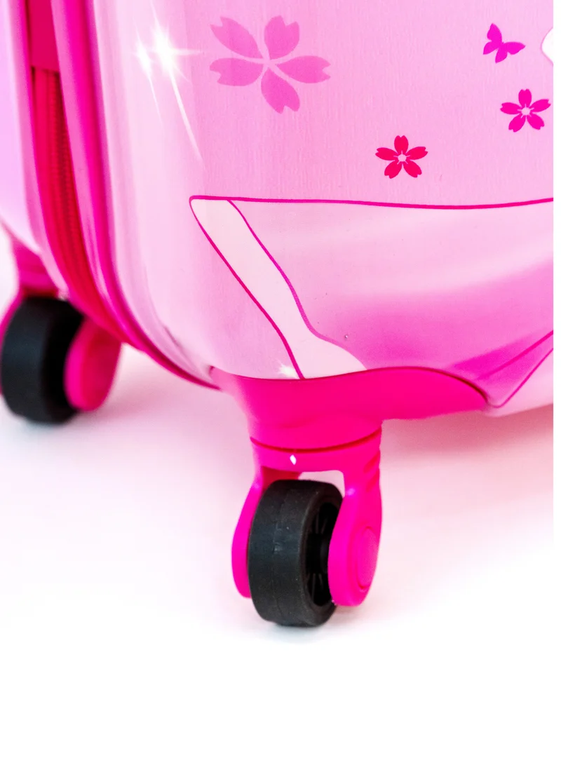 MNUK Pink Princess Character Hard-Sided Polycarbonate Kids Trolley Bag-16  Inches| Pink-101 Best Price KSA