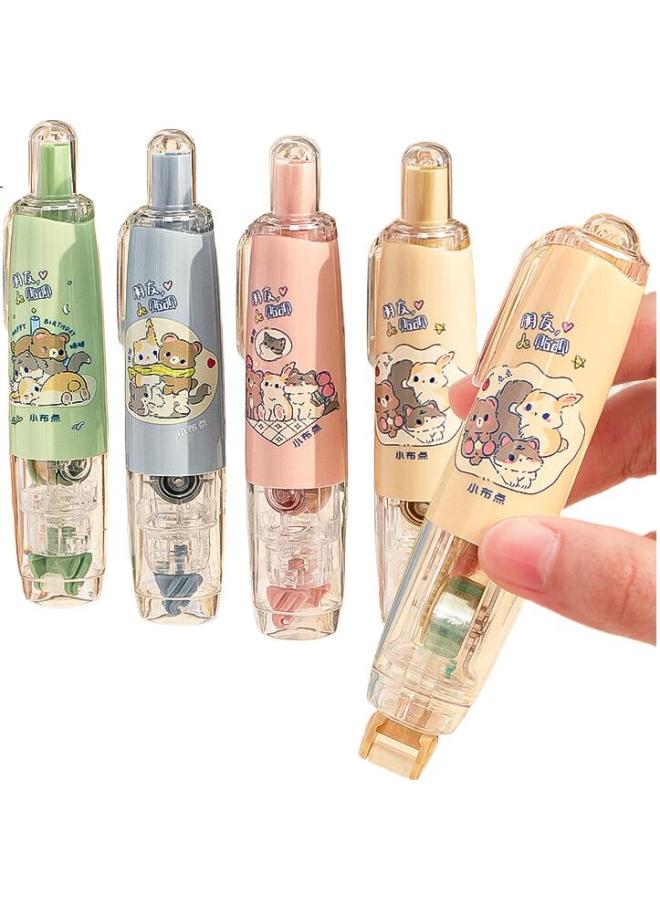 Changli Push-Button Dispensing Glue Refill, Large Capacity Correction Tape, Double-Sided Dotted Glue, High Adhesion, Traceless, No Residue, For Children'S Crafts, High-Adhesive, No-Trace, For Journaling, Student Use, Error Correction, Sticky Notes, Glue Pen - Image 2