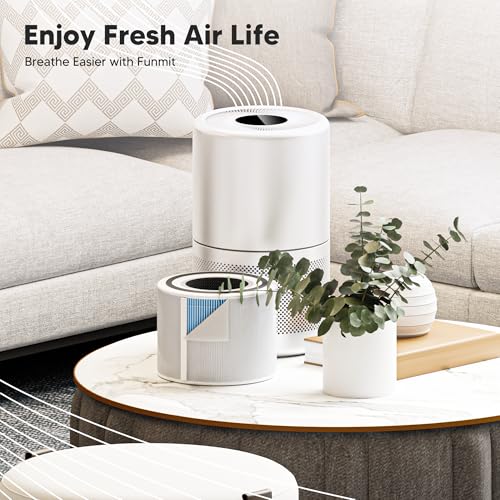 Funmit Core 300 Smoke Remover Replacement Filter for LEVOIT Core 300, Core 300S and Core 300-P Air Purifier, 4-in-1 H13 True HEPA Filter Replacement, Compared to Part # Core 300-RF-SR, 2 Pack, Blue - Image 3