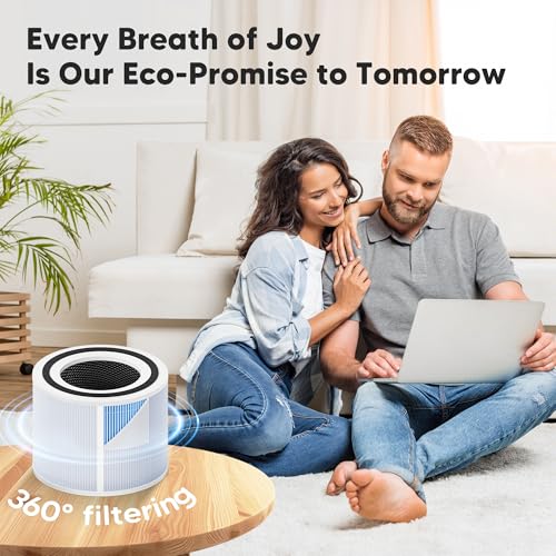 Funmit Core 300 Smoke Remover Replacement Filter for LEVOIT Core 300, Core 300S and Core 300-P Air Purifier, 4-in-1 H13 True HEPA Filter Replacement, Compared to Part # Core 300-RF-SR, 2 Pack, Blue - Image 5