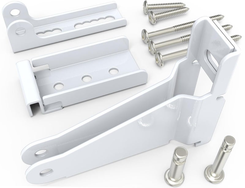 KOMOHOM Reinforced Storm Door Closer Bracket Kit Compatible with Andersen, Emco, Larson,Pella,40201 Door Repair Kit, Screen Door Closer Replacement Part for Storm Door, White - Image 4