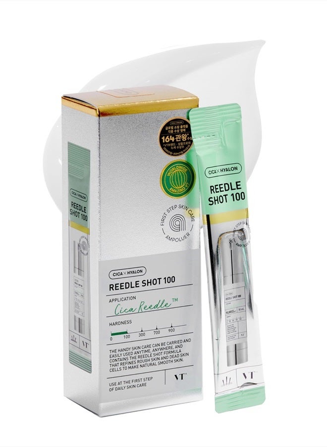 VT COSMETICS CICA Reedle Shot Ampouler | for Hydrated Skin 0.067Fl Oz*7 Pcs (2ml*7) - Image 1