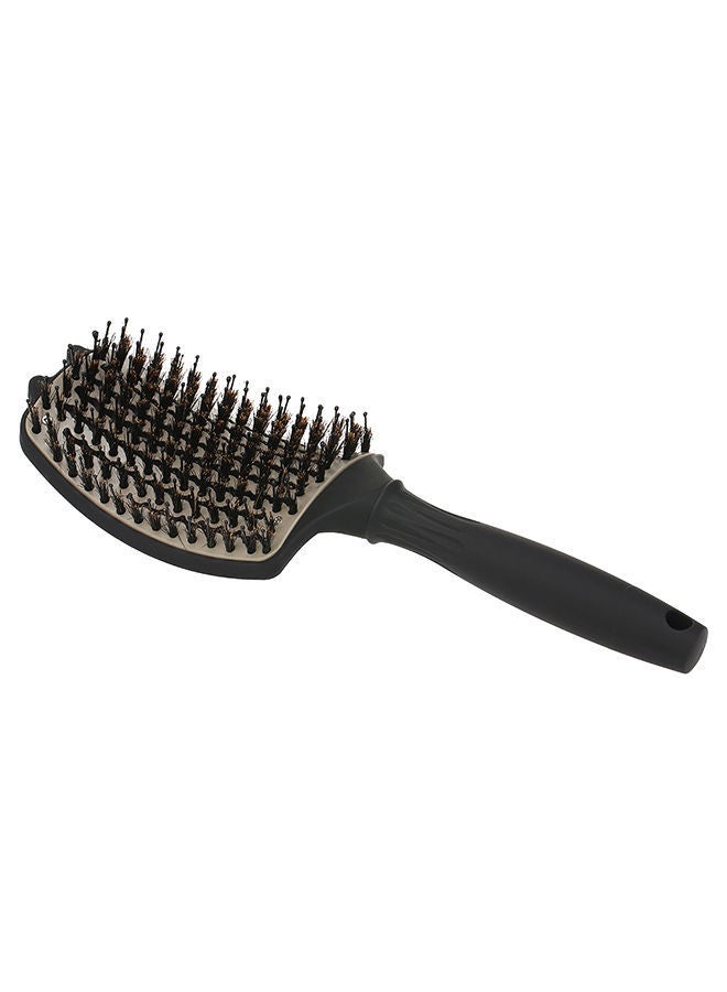 NIBEMINENT Curved Vent Hair Brush Black/Grey 8 x 26.5centimeter