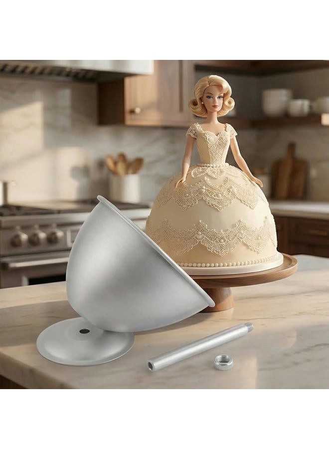 Cedilis 2 Pack Doll Cake Mold, 8 Inch and 6 Inch Princess Skirt Cake Pan, Non Stick Wonder Pan, Easy to Clean - Image 5