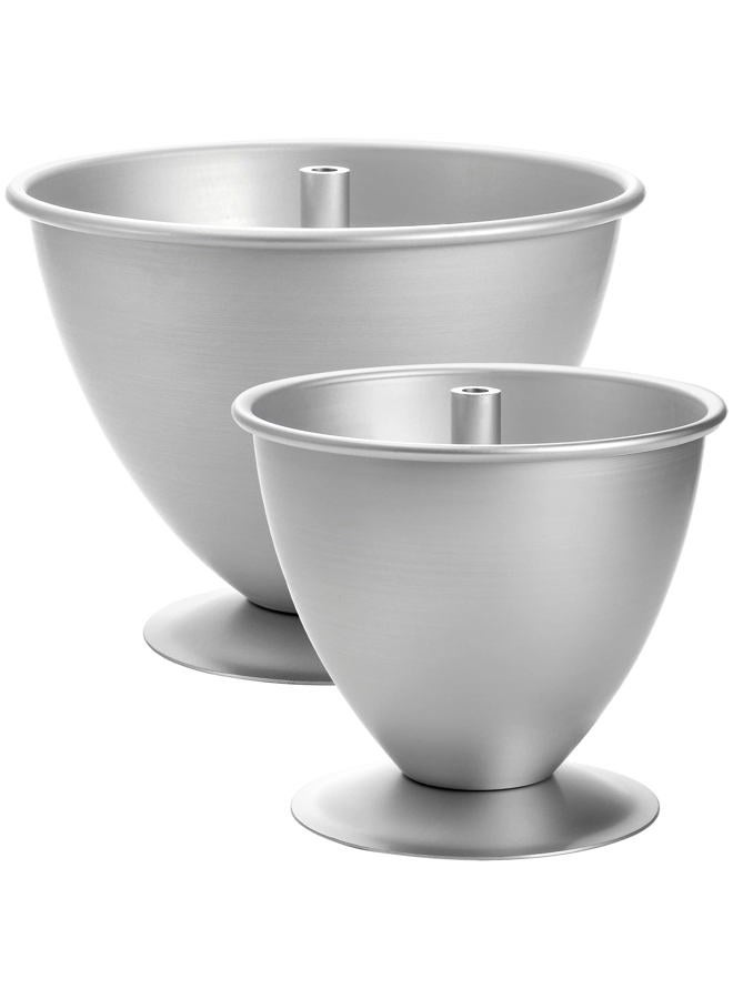 Cedilis 2 Pack Doll Cake Mold, 8 Inch and 6 Inch Princess Skirt Cake Pan, Non Stick Wonder Pan, Easy to Clean - Image 1