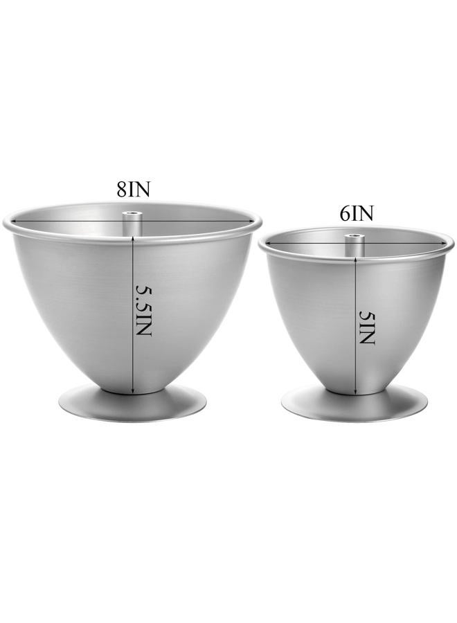 Cedilis 2 Pack Doll Cake Mold, 8 Inch and 6 Inch Princess Skirt Cake Pan, Non Stick Wonder Pan, Easy to Clean - Image 2