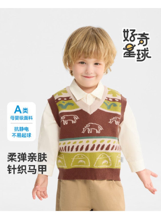 Baby Vest Boys Sweater Autumn 2025 New Kids Warm Girls - Image 1