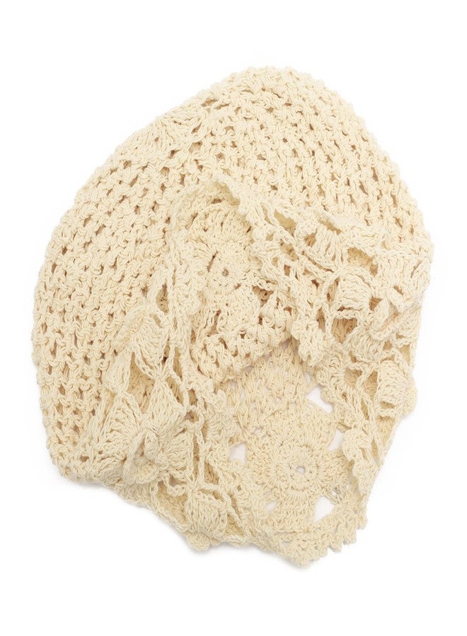 ZLYC قبعات ZLYC الصيفية المحبوكة للنساء، قبعة كروشيه يدوية الصنع (زهور بيج) - Image 5