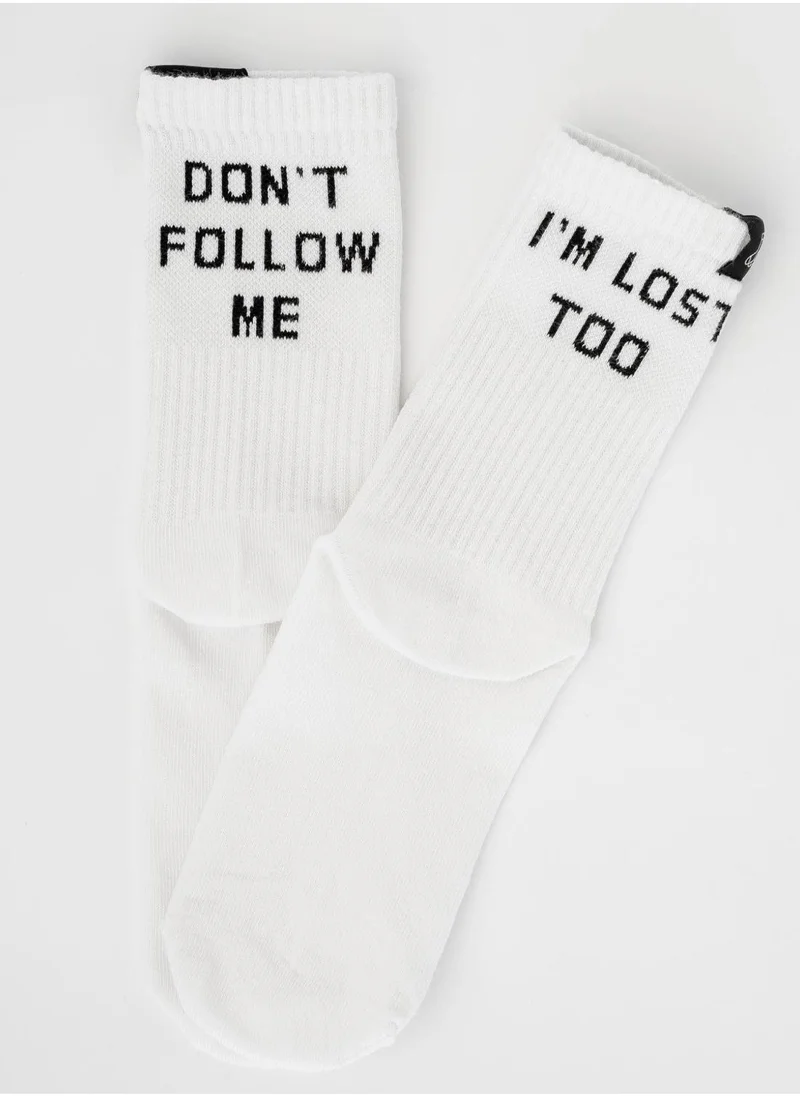 Gym Sox DON'T FOLLOW ME, I'M LOST TOO