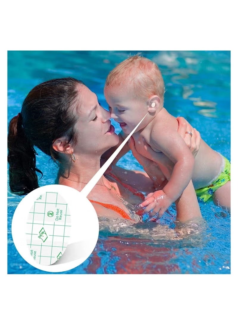 سيستار سدادات أذن للأطفال مقاومة للماء للسباحة والاستحمام والرياضات المائية الأخرى (100 قطعة) مع سدادات أذن للأطفال والمواليد الجدد. سدادات أذن للاستخدام مرة واحدة للاستحمام وركوب الأمواج والغطس وغيرها من الرياضات المائية. - Image 3