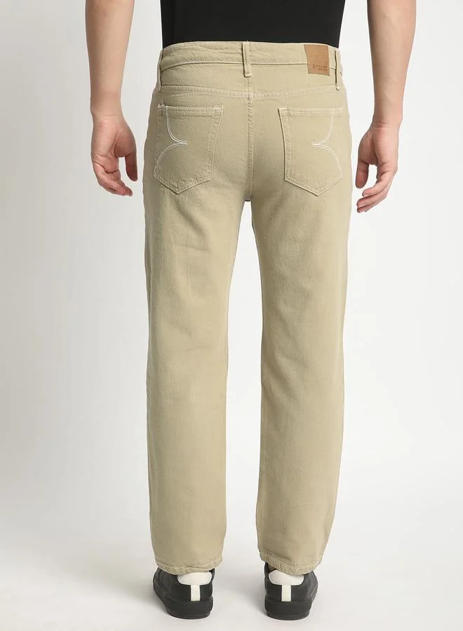 Take Two Men Mid-Rise Relaxed Fit Pure Cotton Coloured Jeans By Bene Kleed