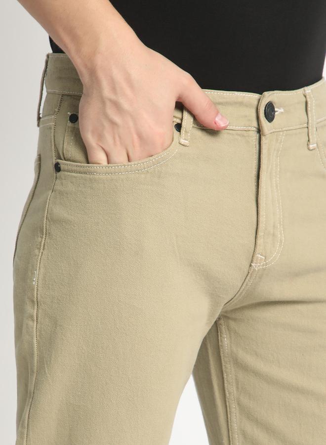 Take Two Men Mid-Rise Relaxed Fit Pure Cotton Coloured Jeans By Bene Kleed - Image 4