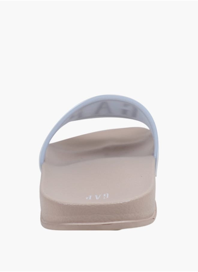 GAP Women's Logo Embossed Slip-On Beach Slides - AUSTIN II  - Image 3