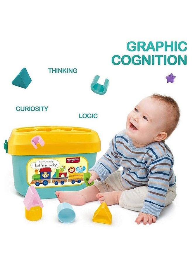 Rylan - Baby Plastic First Block Shapes&Sorter 16 Blocks Abcd Blocks With Other Shapes Toys For 6 Months To 2Years Old Toys For 1 Year Old Kids Toys For Kids Toys For Boys Toys For Girlsmulti Color - Image 1