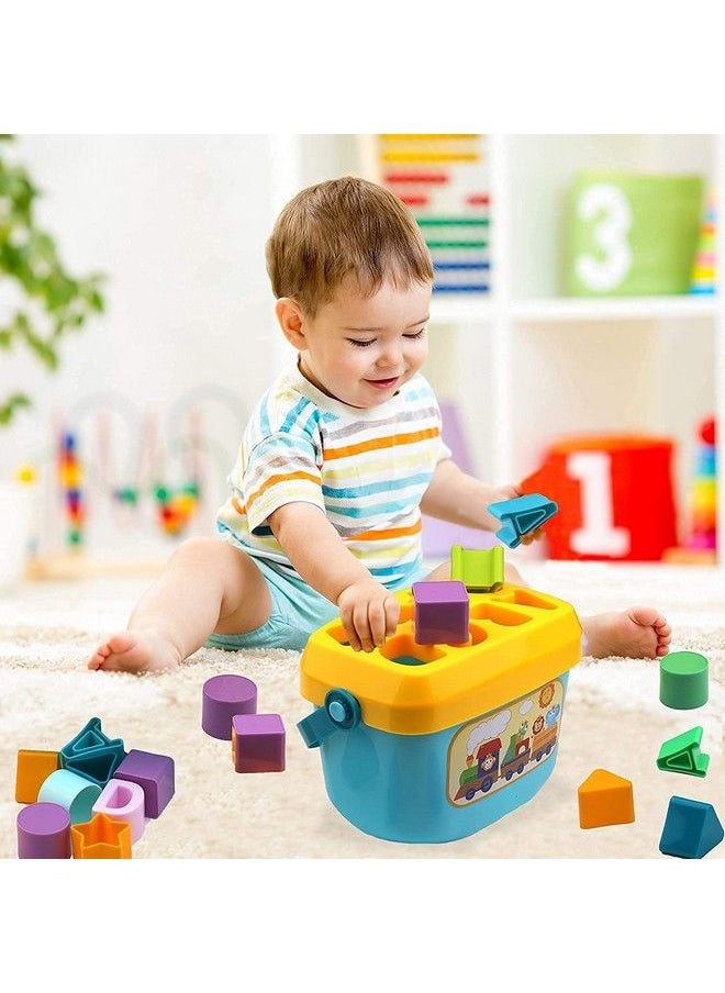 Rylan - Baby Plastic First Block Shapes&Sorter 16 Blocks Abcd Blocks With Other Shapes Toys For 6 Months To 2Years Old Toys For 1 Year Old Kids Toys For Kids Toys For Boys Toys For Girlsmulti Color - Image 1