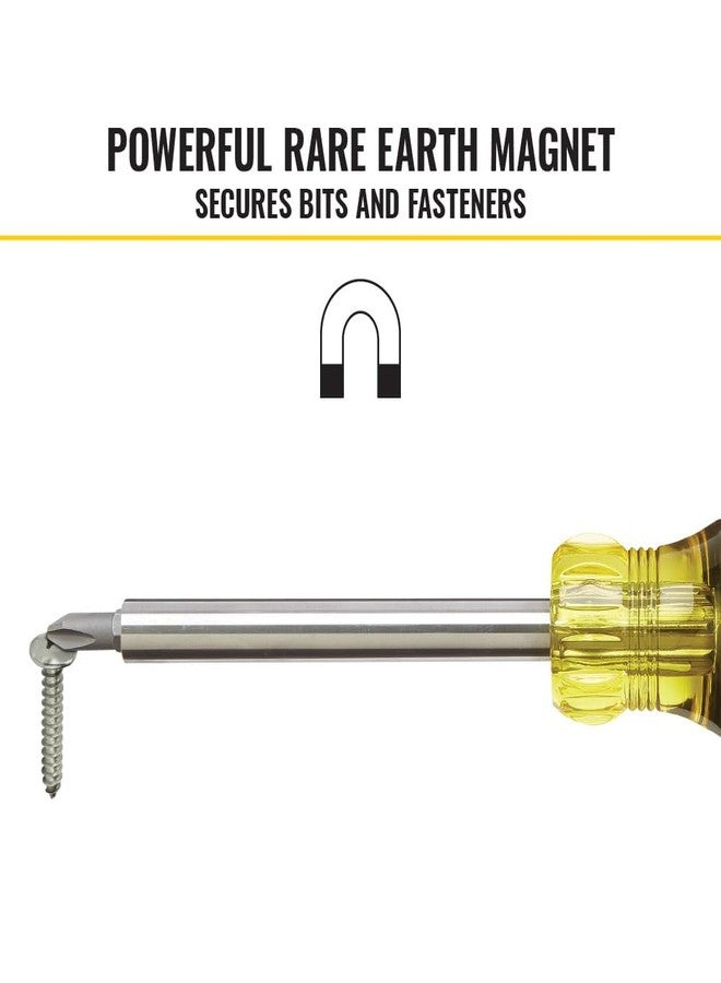 Klein Tools 32307 Multi-bit Tamperproof Screwdriver, 27-in-1 Tool with Torx, Hex, Torq and Spanner Bits with 1/4-Inch Nut Driver - Image 4