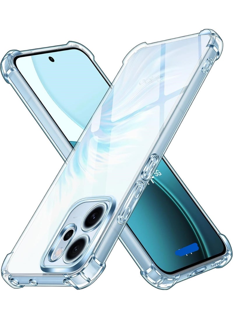 غطاء حماية مع أفضل حماية للكاميرا متوافق مع Oppo Reno 14، غطاء مقاوم للصدمات مع حماية معززة للحواف (Oppo Reno 14 5G)