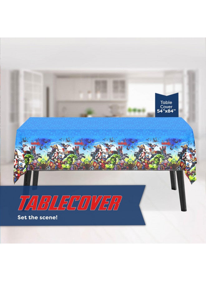 Unique Marvel Avengers Party Supplies and Decorations for Superhero Birthday Party, Serves 16 Guests, Perfect for Girls and Boys, Easy Setup and Takedown with Plates, Napkins and Cups - Image 2