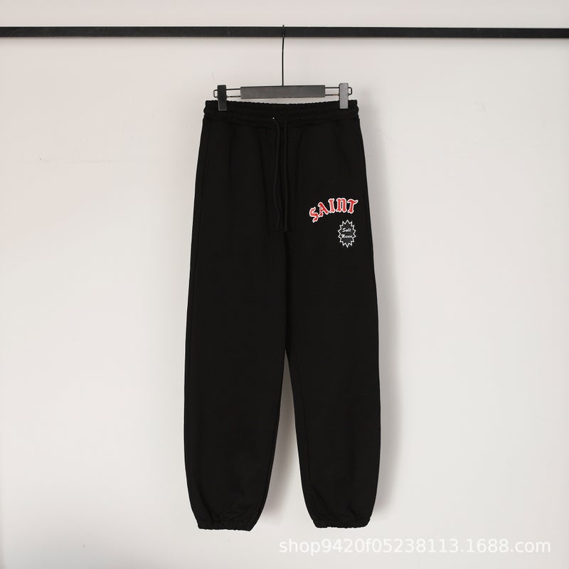 Summer Style S.M Letter Logo Printed Casual Leggings Pants For Men And Women, One Piece Delivery - Image 2