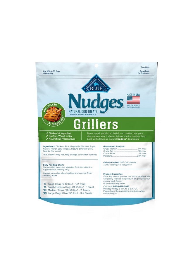 بلو بافلو مكافآت طبيعية للكلاب من بلو بافالو نودجز جريلر، مصنوعة في الولايات المتحدة الأمريكية من دجاج حقيقي، كيس 16 أونصة - Image 2