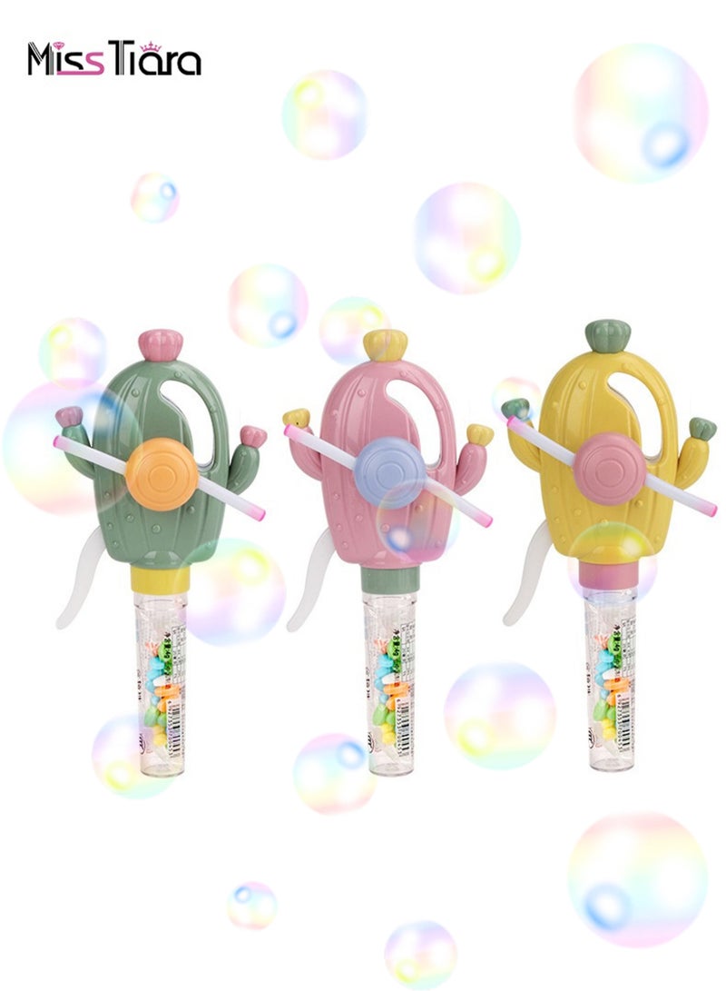 MissTiara 3 قطع لعبة فقاعات مائية مضيئة مروحة كولشيك هدايا حفلات للأطفال لعبة صيفية، نشاط خارجي، هدية عيد ميلاد - Image 5