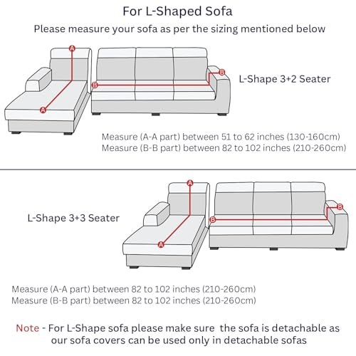 Lukzer 320 GSM Coffee Brown 3 Seater Turkish Sofa Cover Universal Couch Protector Bubble Fabric with Frill Universal Big Elasticity Furniture Slipcover (210-260cm/SC-097-03) - Image 5
