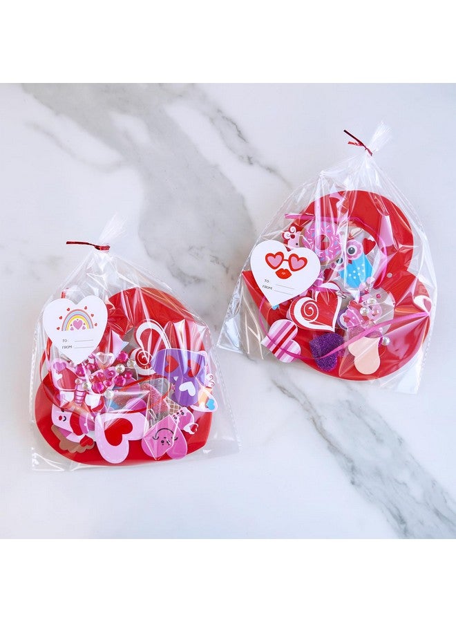 Winlyn 12 Sets Heart Wreath Ornaments Decorations Valentine Crafts Kits Heart Shaped Wreath Art Sets Valentine Heart Foam Stickers for Kids Valentine's Day Party Classroom Activities Gift Exchange - Image 4