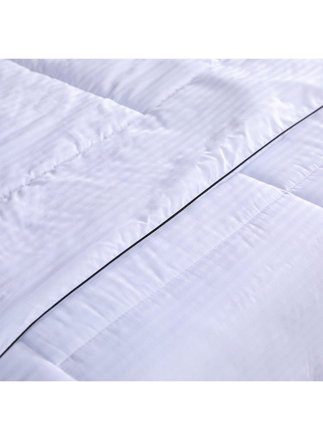 DANUBE HOME Indulgence Queen Duvet 100% Cotton  300 Thread Count Plush Duvet Inserts Breathable Soft Comforter Coverbed Essentials For Bedroom  L 200 X W 200 Cm  White - Image 3