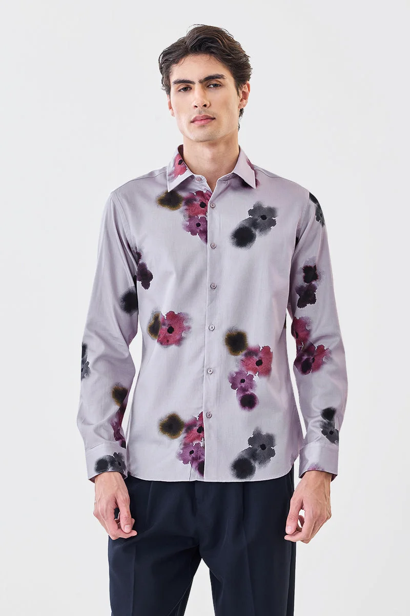 Snitch  Floral Slim Fit Luxe Shirt for Men | Best Price UAE