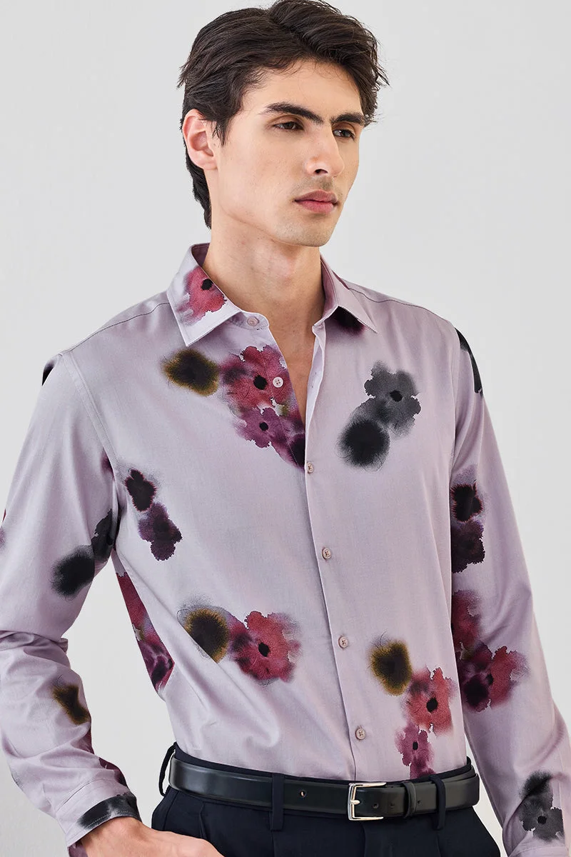 Snitch  Floral Slim Fit Luxe Shirt for Men | Best Price UAE