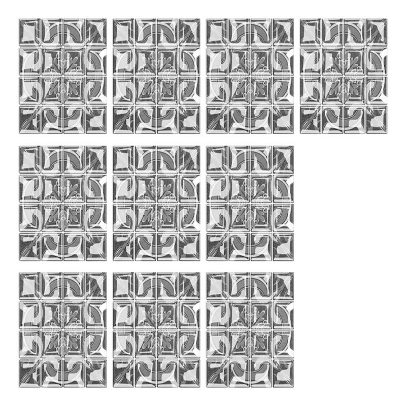 3D Mosaic Crystal Glass Tile Stickers, DIY Self - adhesive Wall and Floor Stickers - Image 1