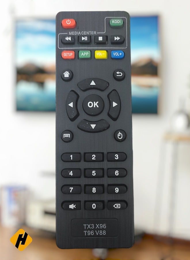 Replacement Remote Control For Android TV Box TX3 X96 T98 V88 Black