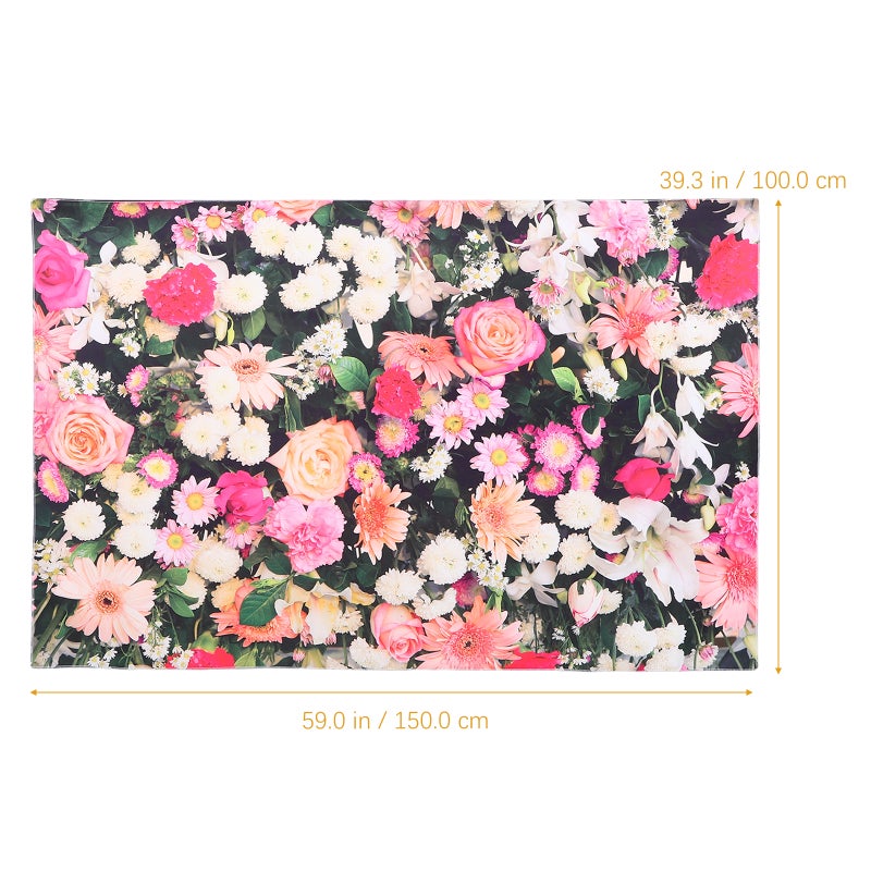 2pcs Household Hanging Cloth Flower Tapestry Wall Background Cloth Home Decoration - Image 2