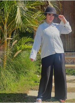 Generic Spanish Linen Black Trousers, One Size  - Image 2